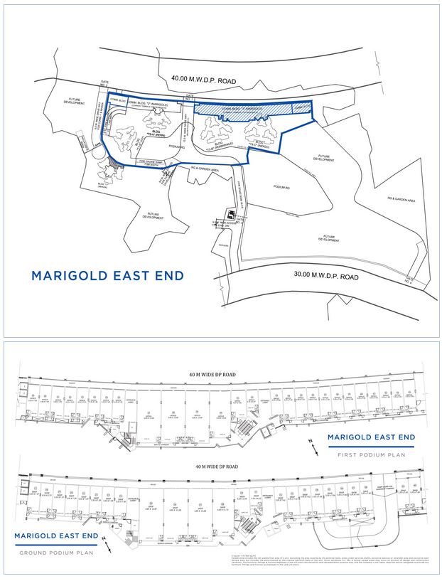 Vijay Orovia Commercial Spaces Marigold East End Plan