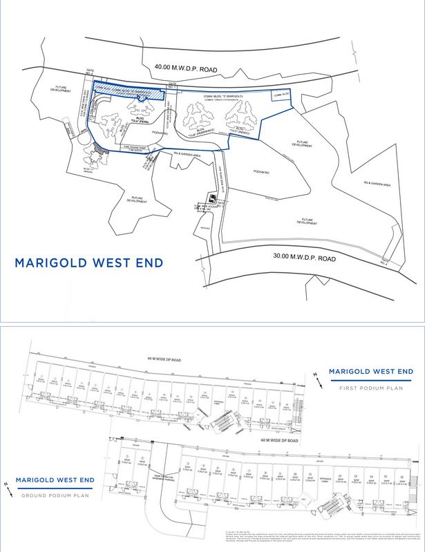 Vijay Orovia Commercial Spaces Marigold West End Plan