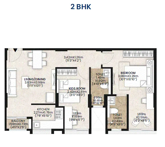Mahindra Vicino 2BHK