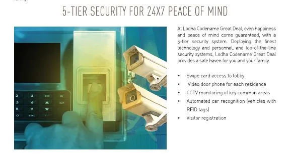 Lodha Codename Great Deal 5 Tier Security