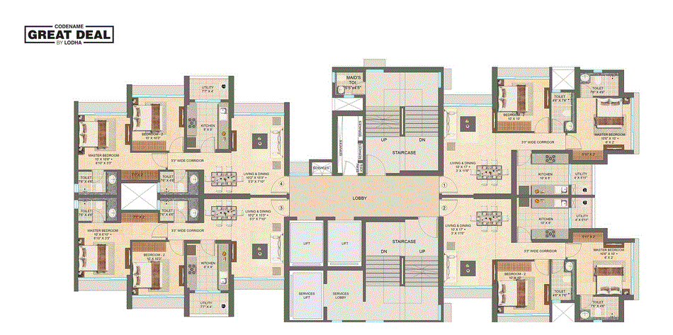 Great Deal Typical Floor Plan