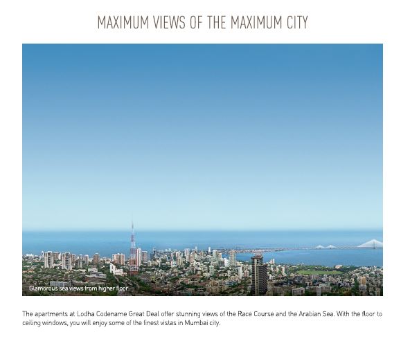 Views from Lodha Codename Great Deal