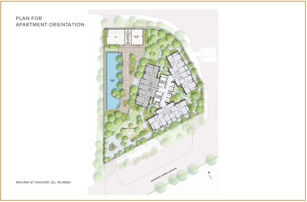 Oberoi Maxima Plan For Apartment Orientation