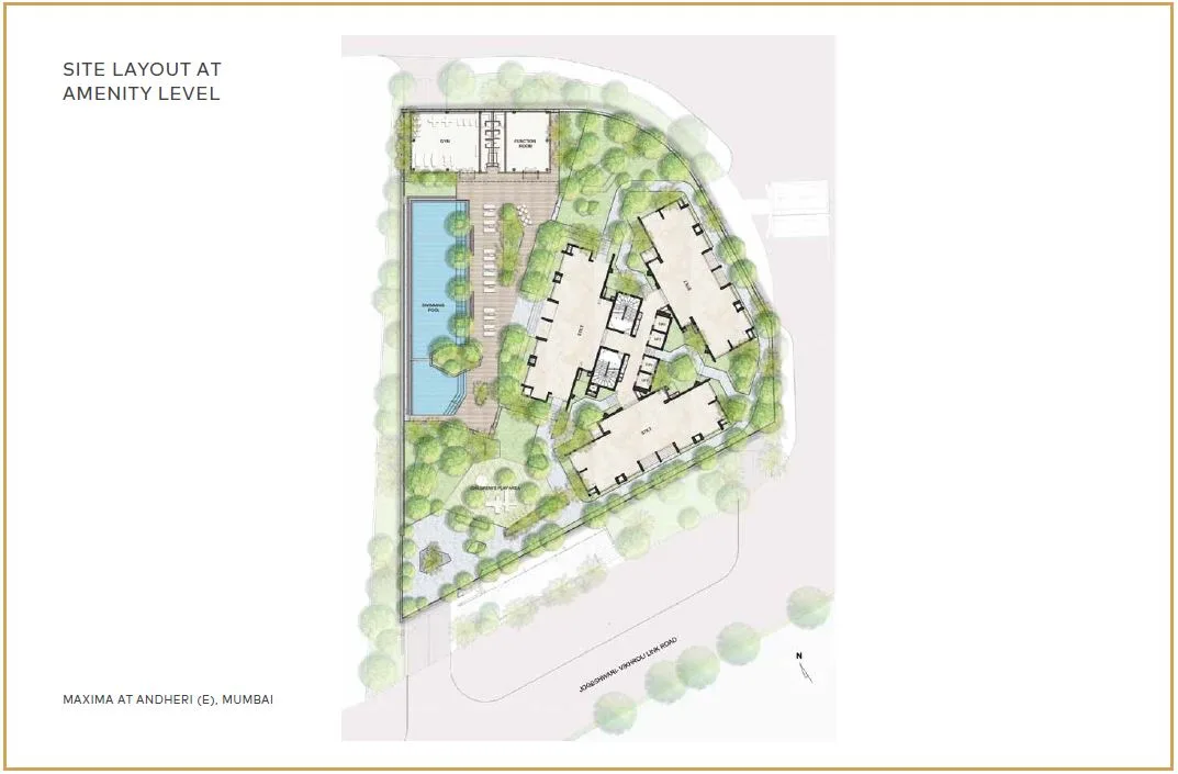 Oberoi Maxima Site Amenity Layout