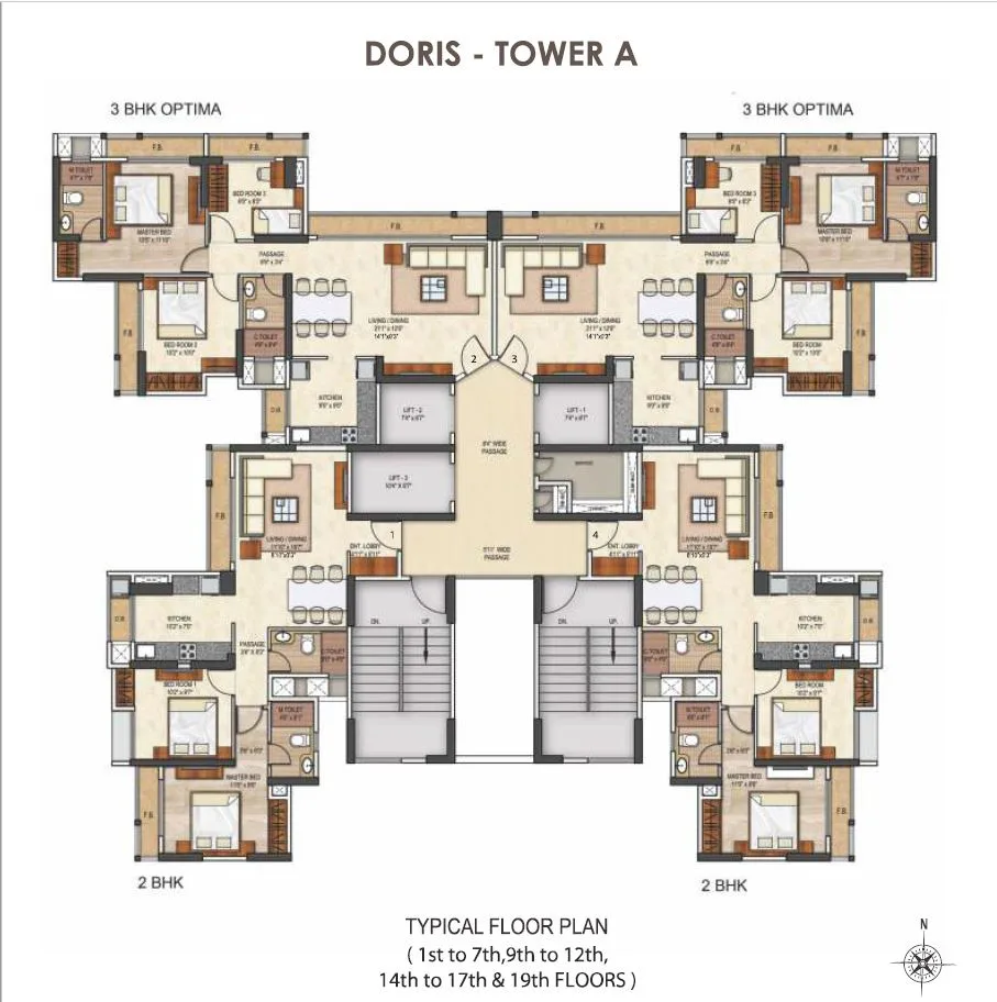 Runwal Pearl Doris Tower A Typical Floor Plan