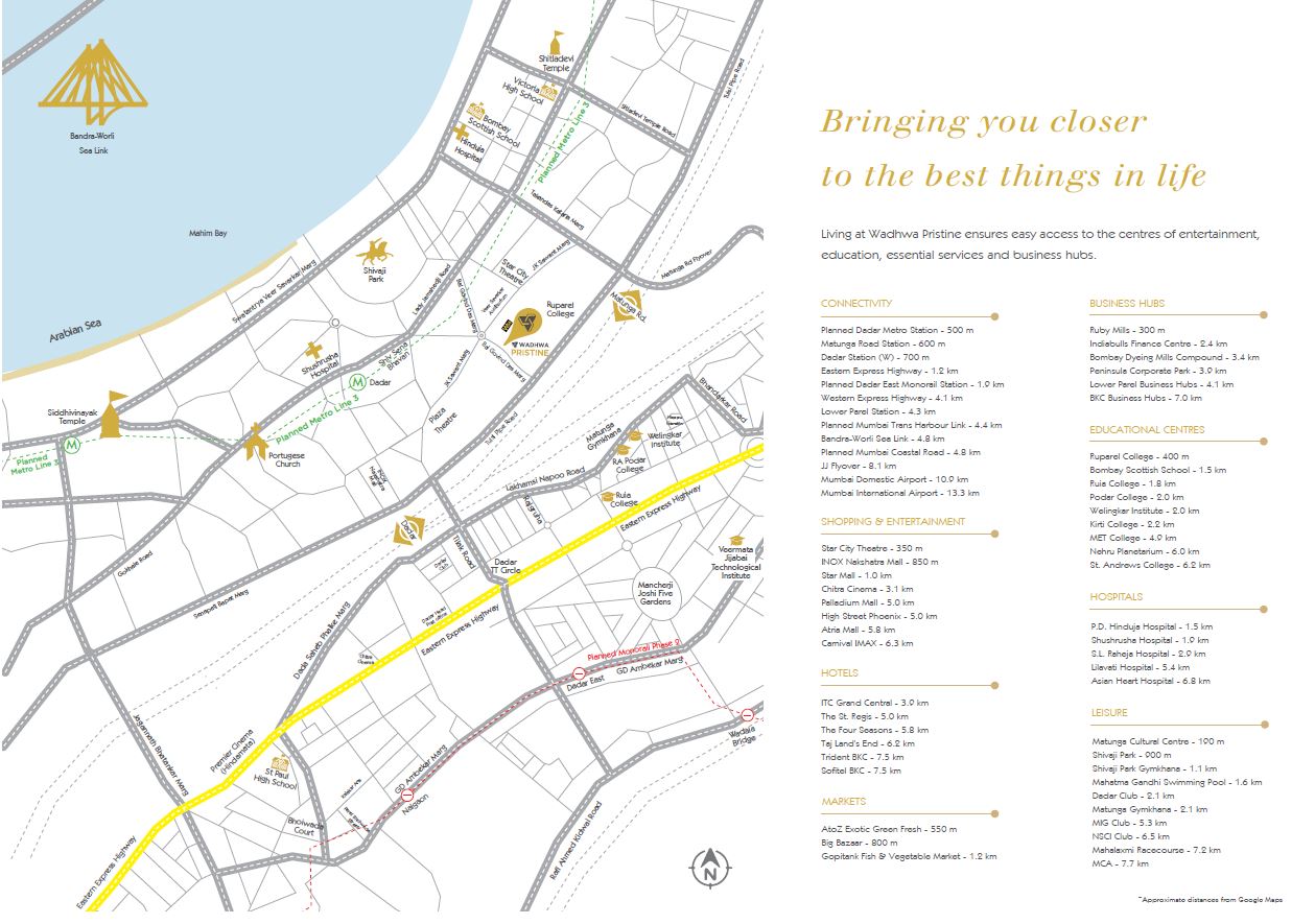 Wadhwa Pristine Location Connectivity