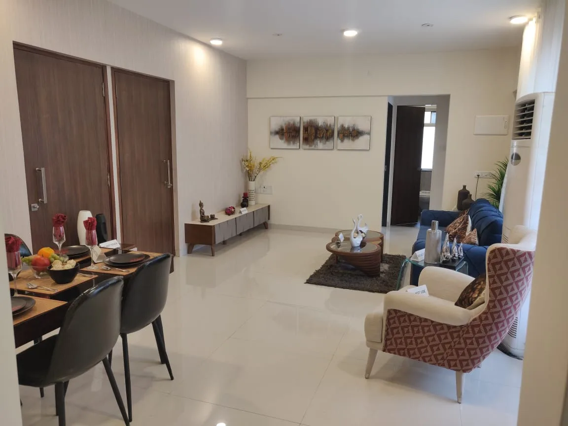 Ariana Residency Show Flat Living-Dining View-1