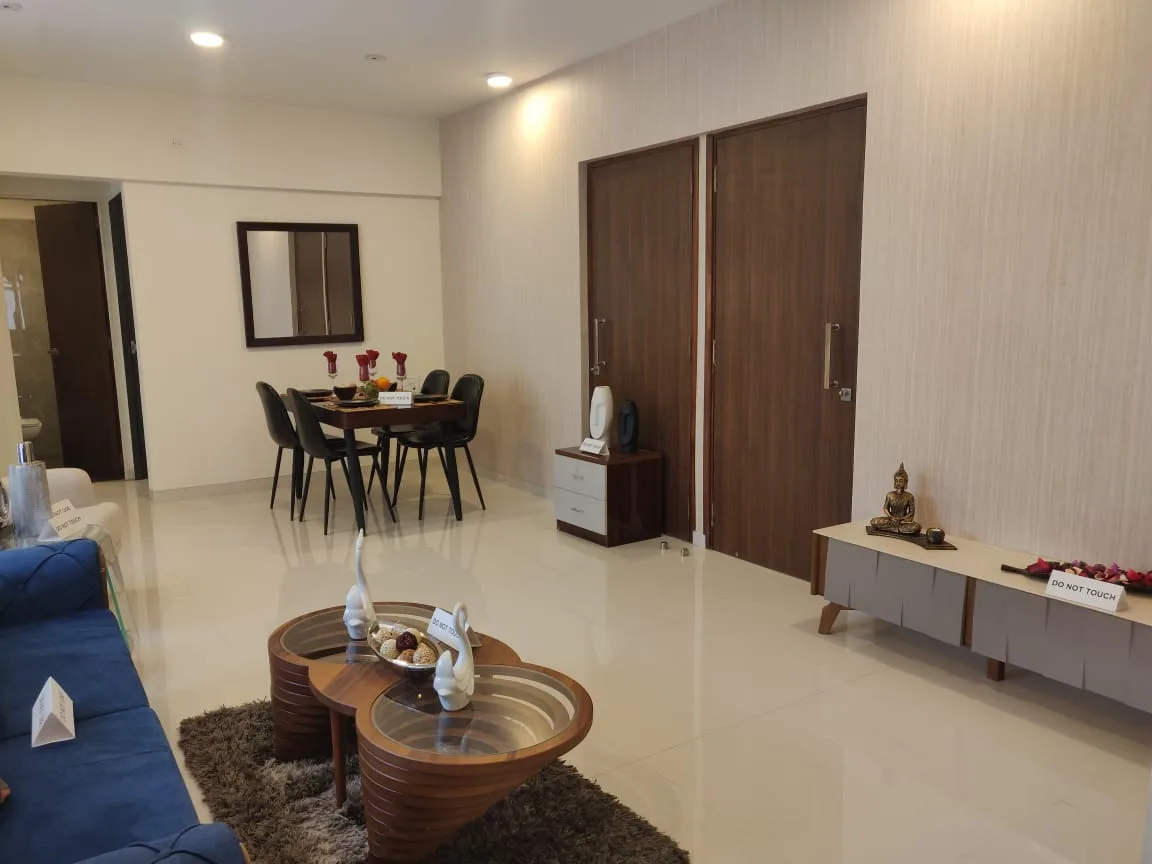 Ariana Residency Show Flat Living-Dining View-2