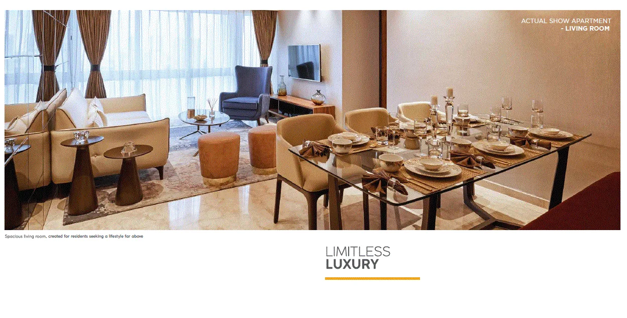 Omkar Ananta Show Apartment Living Room