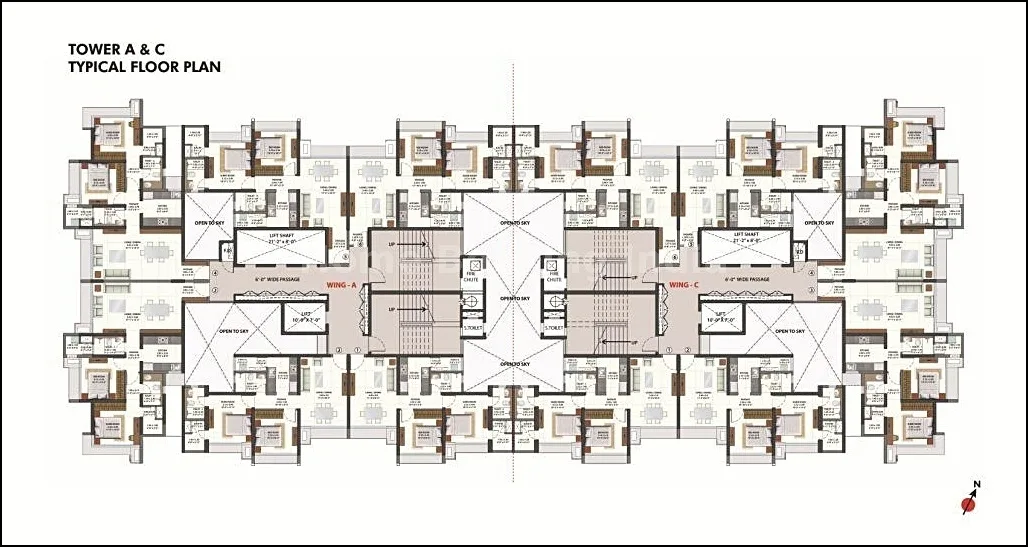 Omkar Ananta Typical Floor Plan
