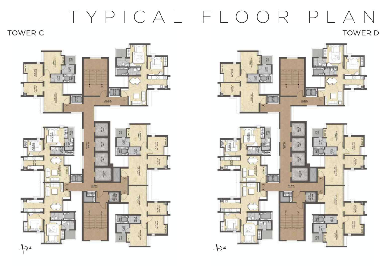 Tower C & D Plans