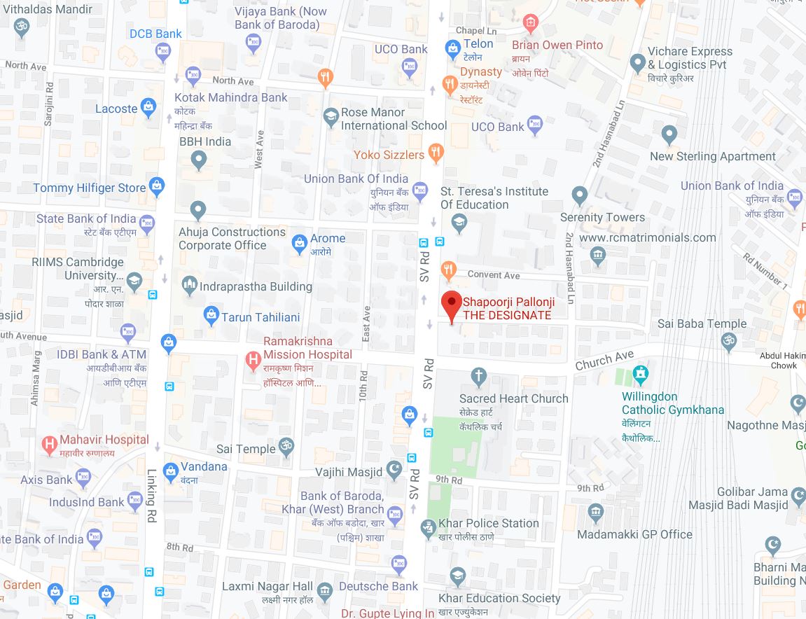 The Designate Location Map