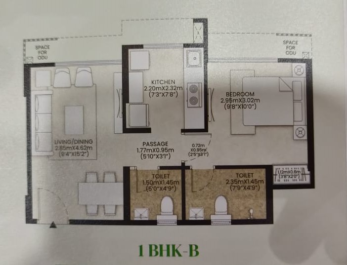Happinest Kalyan 1BHK- B