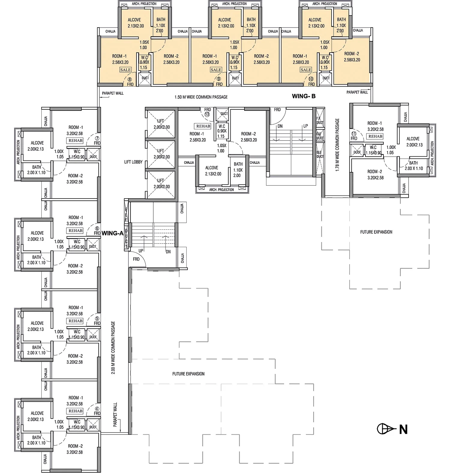 Prabhat Darshan Typical Floor Plan