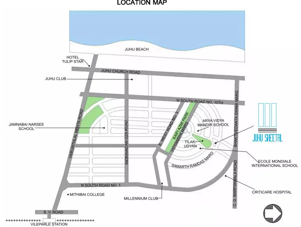 Juhu Sheetal Location