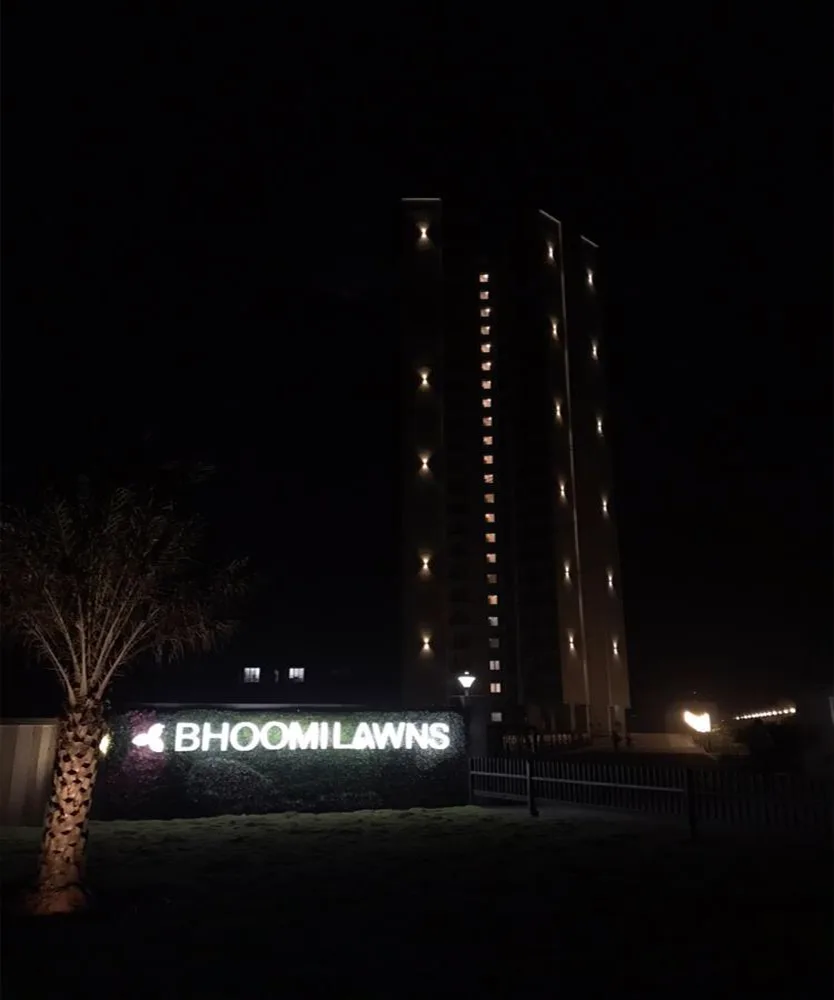 Bhoomi Lawns Night Elevation