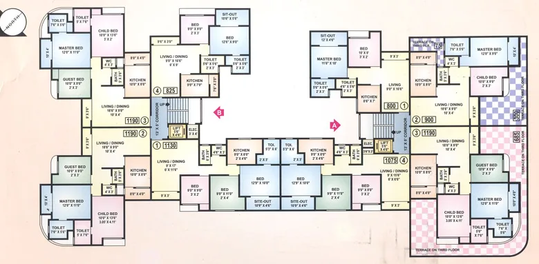 3rd to 7th floor plan