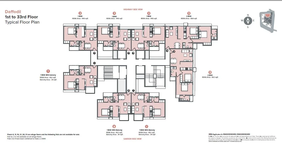 Marathon-Nexzone-Phase-2 Daffodil Typical Floor Plan
