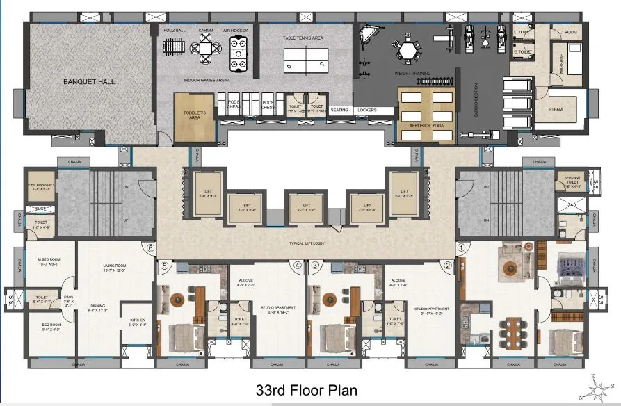Codename Sara 33rd floor Plan