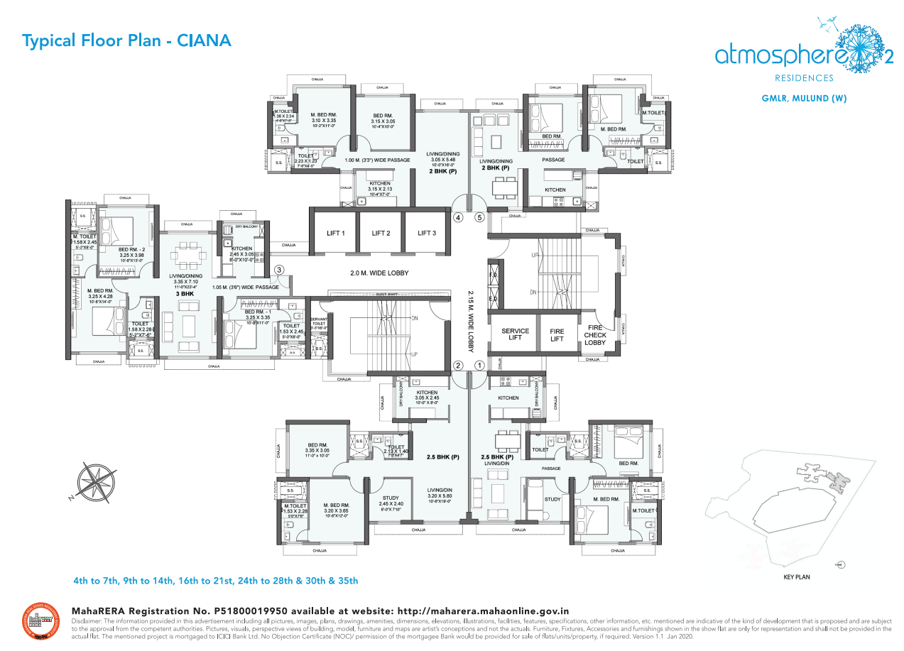 Wadhwa Atmosphere O2, Mulund West — Floor Plan