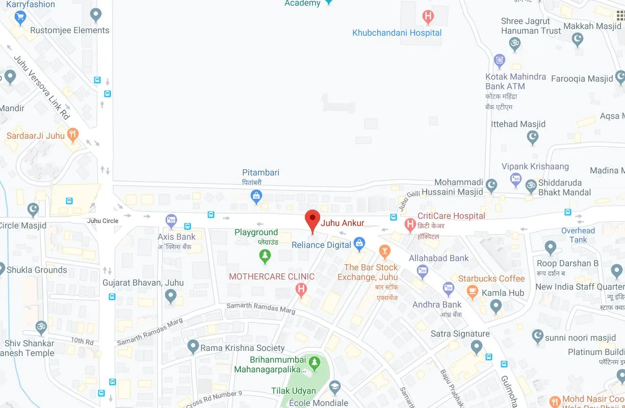 Juhu Ankur Location Map
