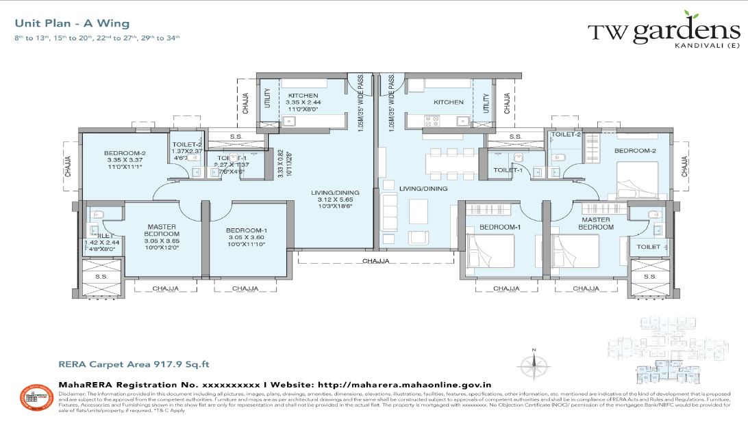 26173_oth_TW_Gardens_3BHK_Unit_Plan_Type_1