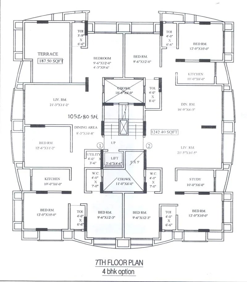 7th Floor Plan