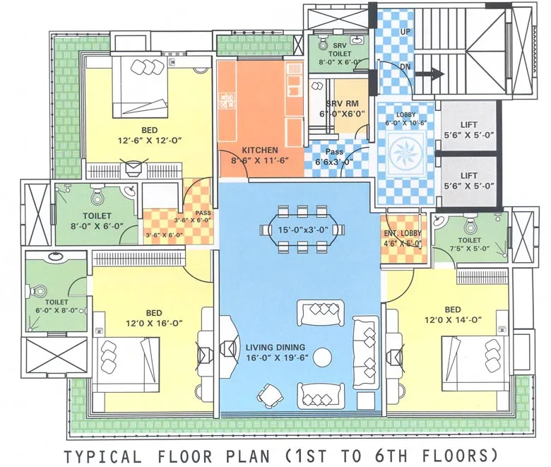 6 Floor Plan