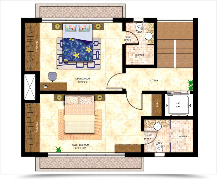 3 Floor Plan Type B