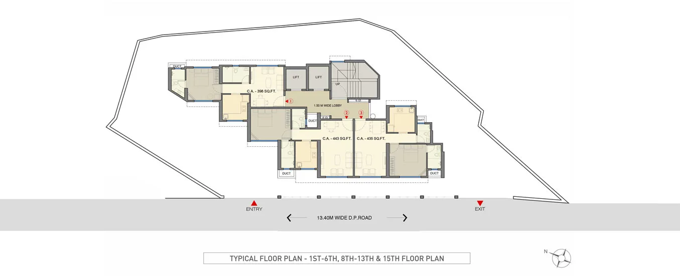 Bellevue Typical Floor plan