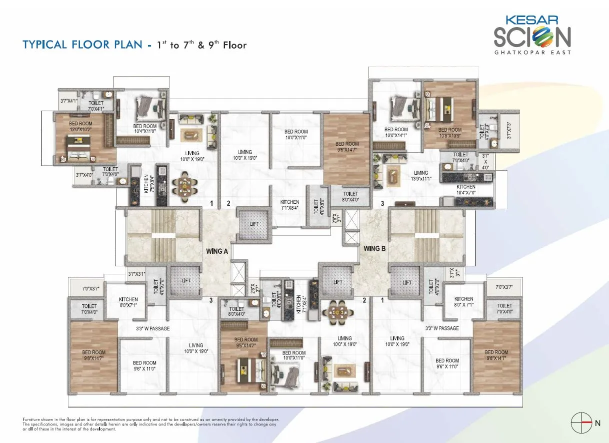 Kesar Scion Typical Floor Plan Image 1