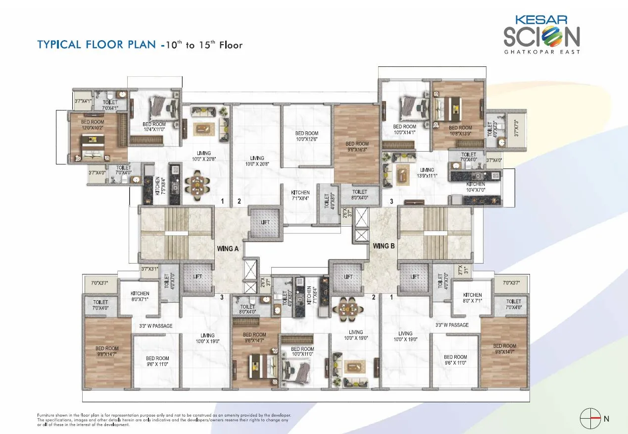 Kesar Scion Typical Floor Plan Image 2