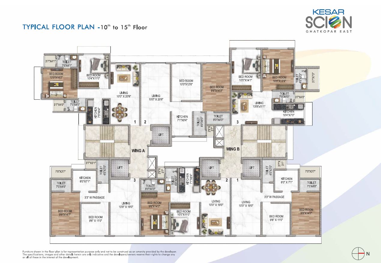 Kesar Scion Typical Floor Plan Image 2