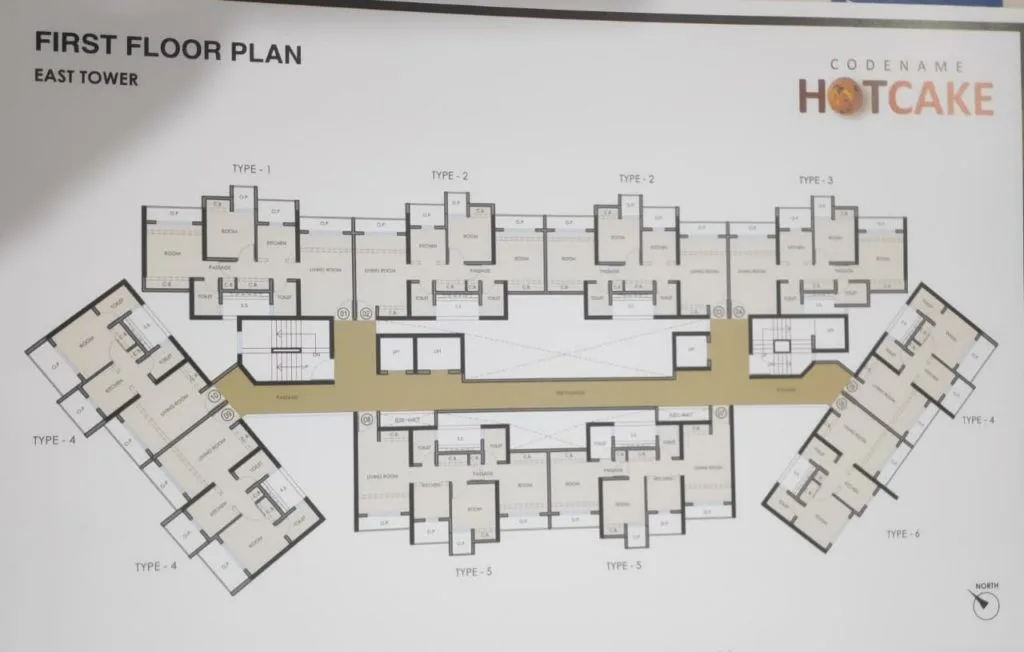 Hot Cake First Floor Plan East Tower