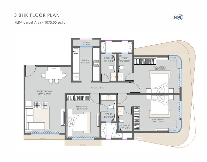 27197_oth_Sharda_Pristine_3BHK_Plan