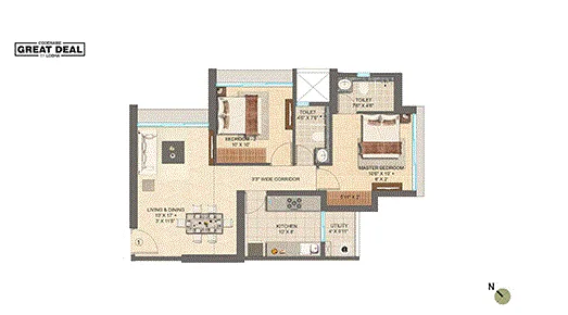 Lodha Vista 2BHK Standard Type-2