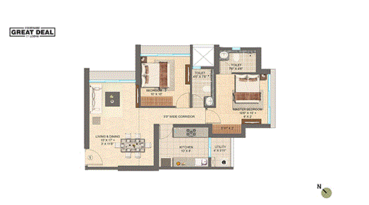 Lodha Vista 2BHK Standard Type-2