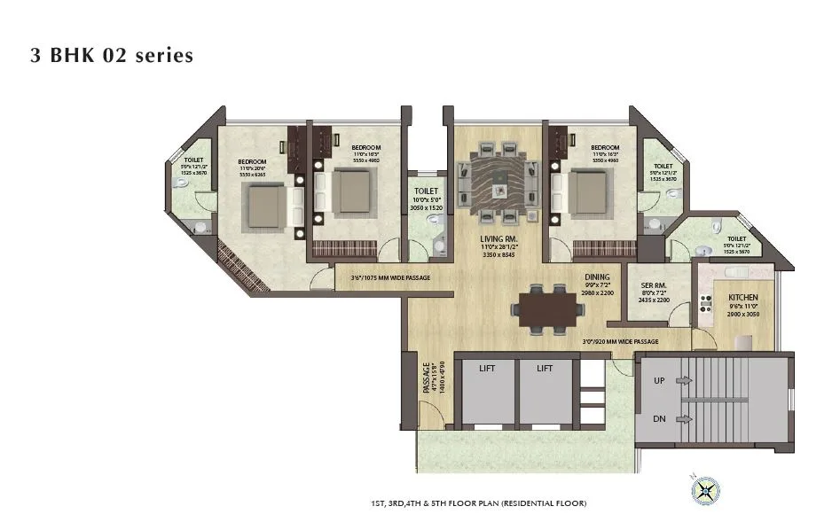 Crescent Tower 3BHK 02 Series