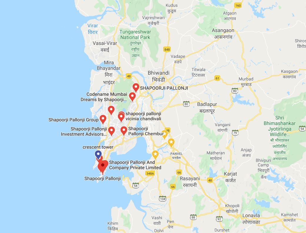 Crescent Tower Location Map