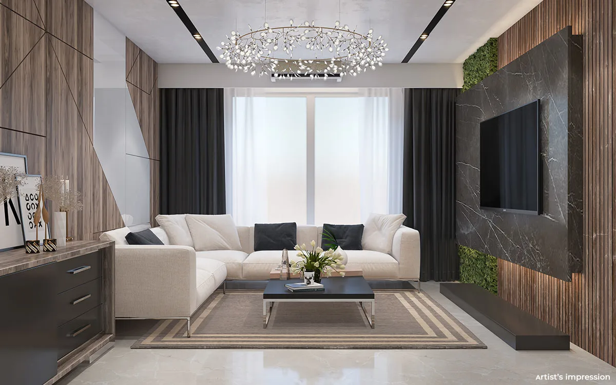 Crescent Horizon Living Room