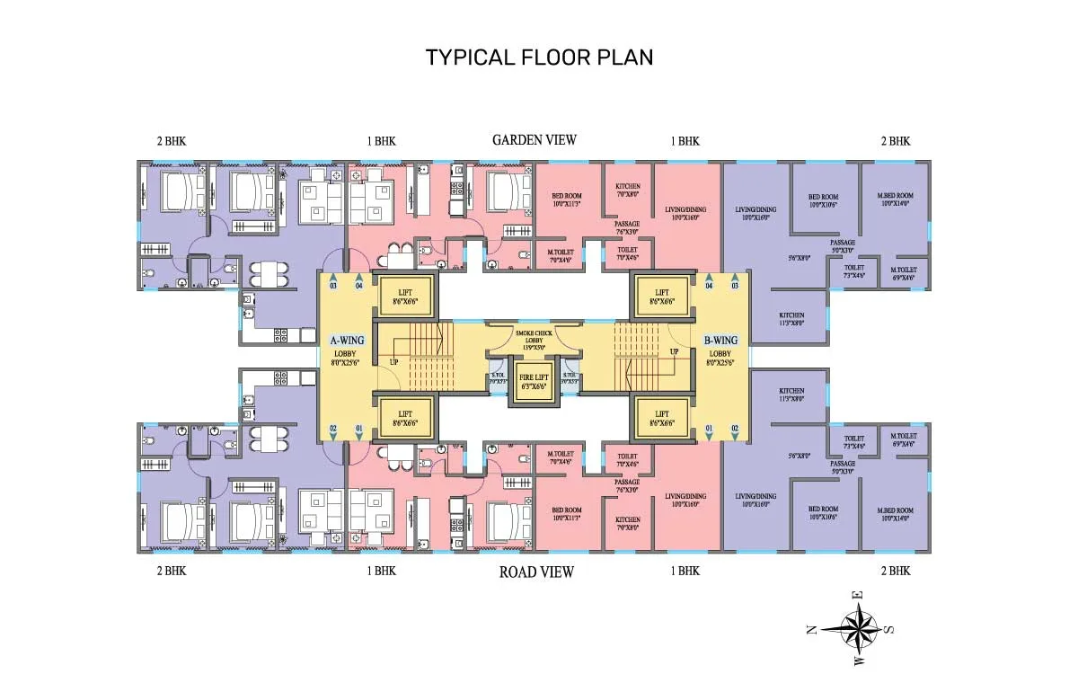 Crescent Horizon Typical Floor Plan