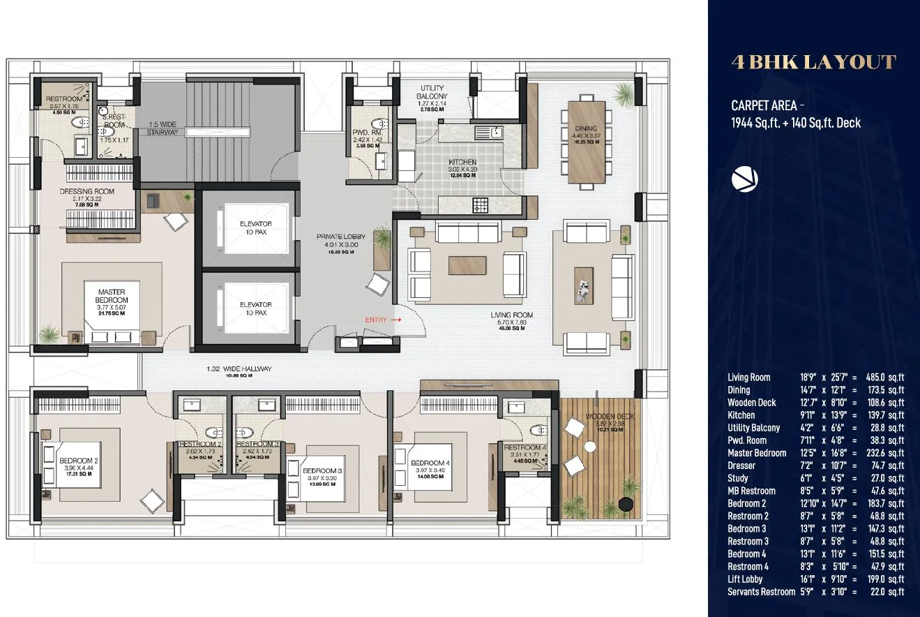 Garden 6 4BHK Layout