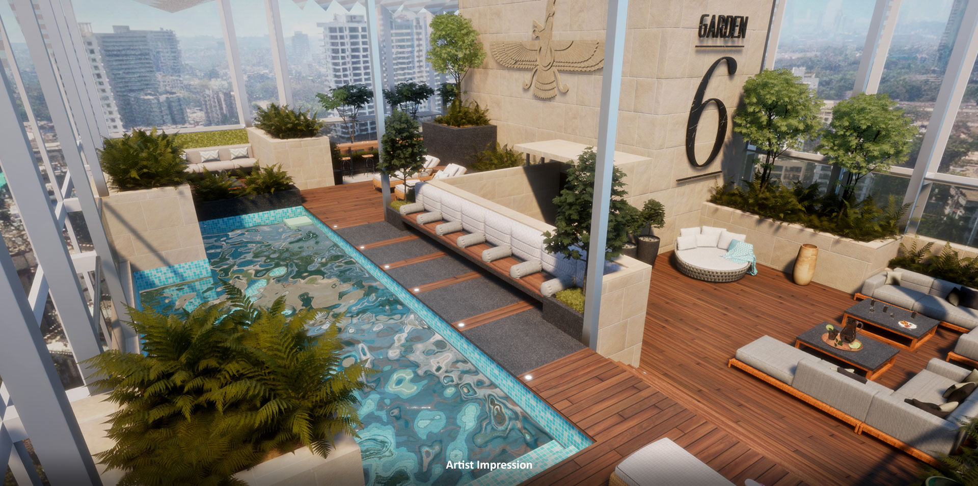 Garden 6 Rooftop Pool