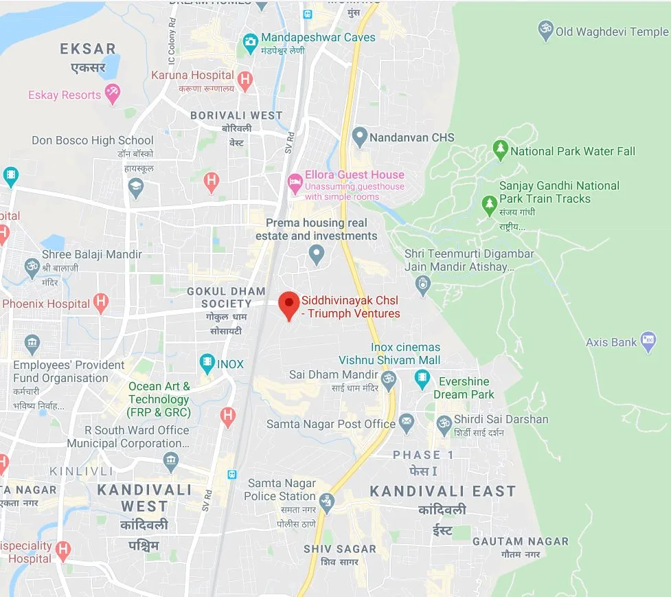 Siddhivinayak Location Map