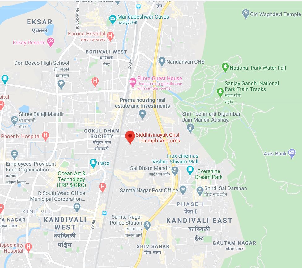 Siddhivinayak Location Map