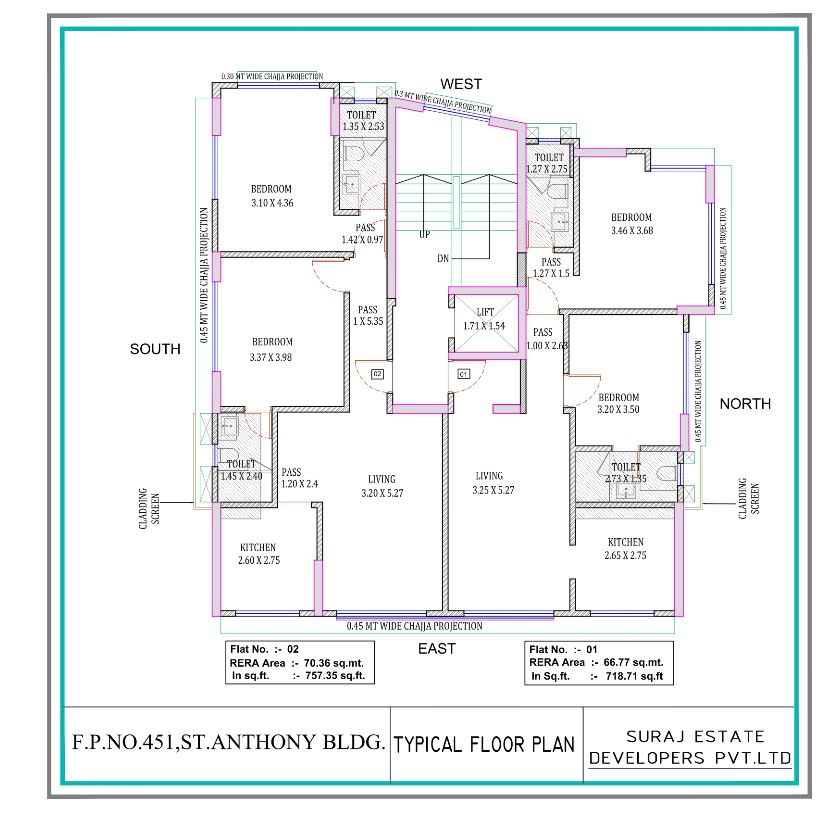 St.Anthony's Apartment Typical Floor Plan