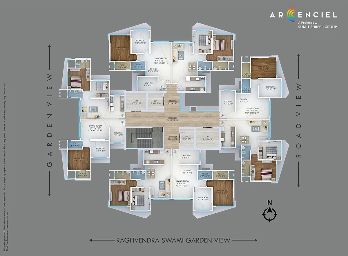 Arcenciel Typical Floor Plan
