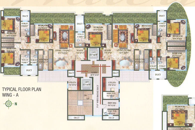 floor plan wing A