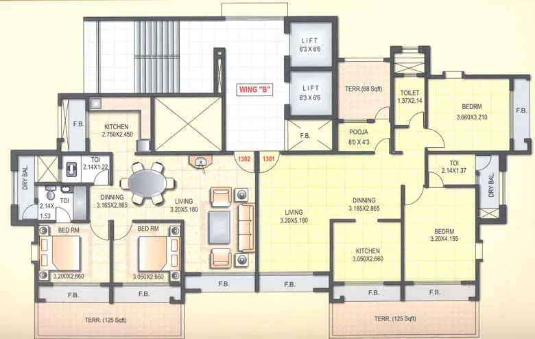 13th Floor Plan