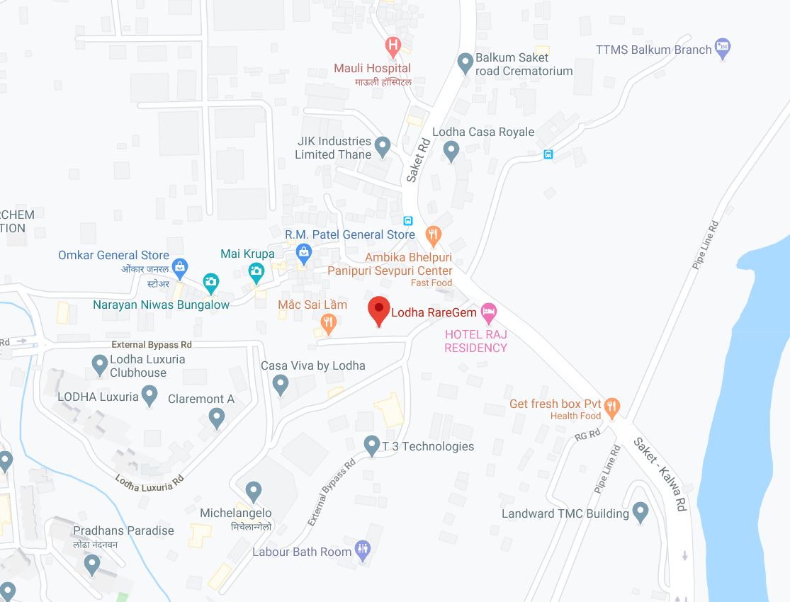 Lodha Codename RAREGEM Location